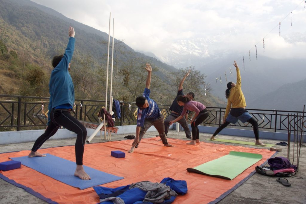 Yoga trekking in Nepal