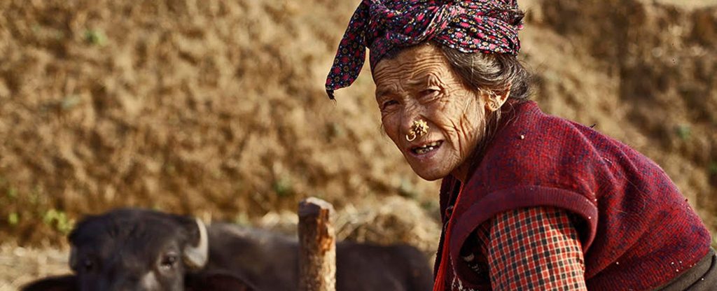 Village woman in Nepal.