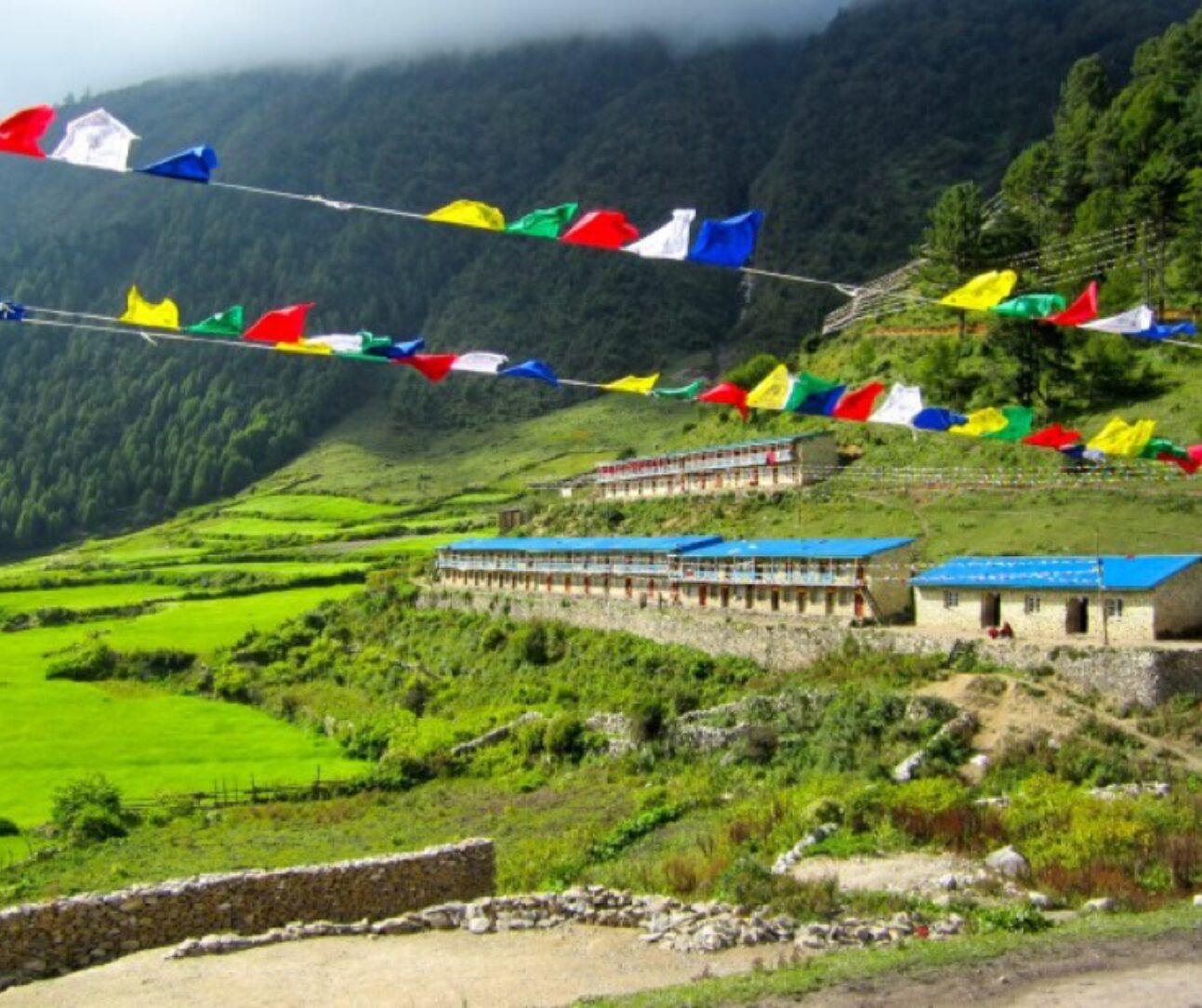 rural houses by manaslu circuit