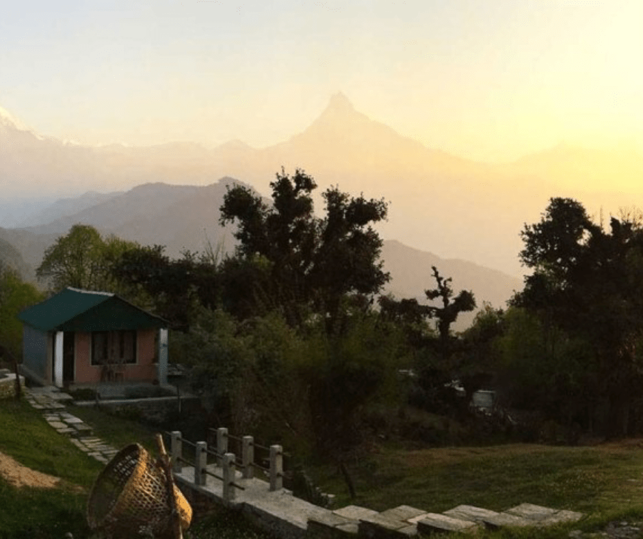 himalayas view from Panchase