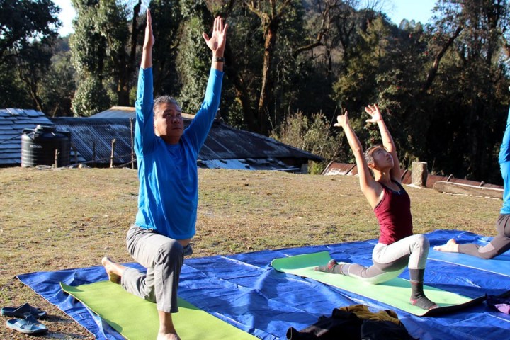 Yoga trek on an off the beaten track