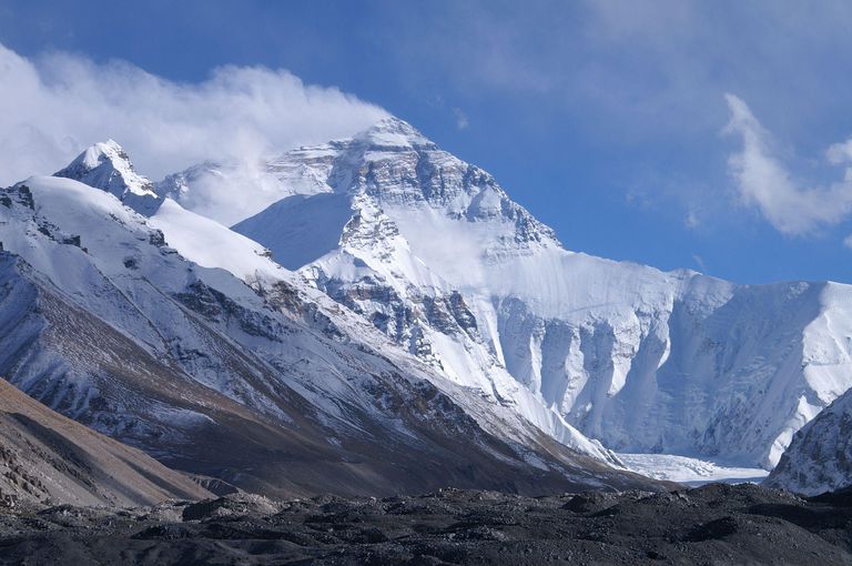 Mount Everest north face from Tibet