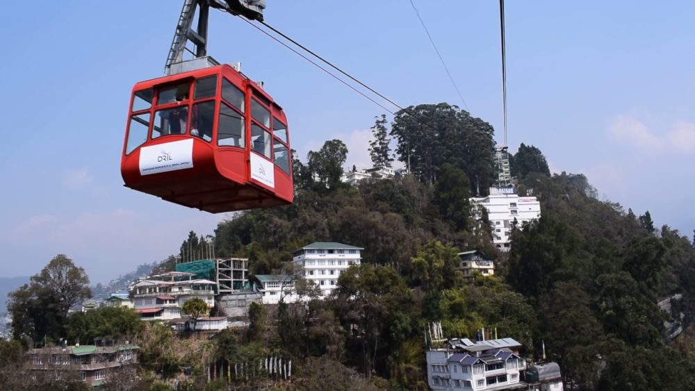 Cable car ride in Sikkim