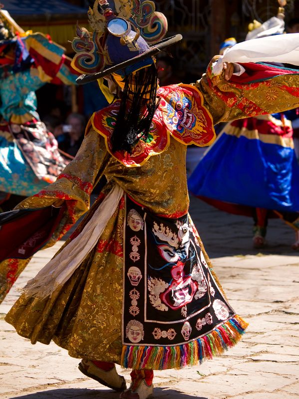 Masked Dancer during a festival in Bhutan