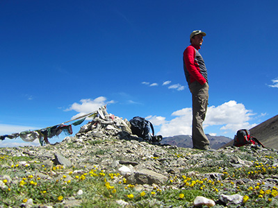 Trekker in Ladakh